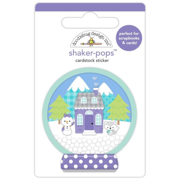 Doodlebug Doodle-Pops - Shaker Pops - 3D Stickers - Winter Wonderland