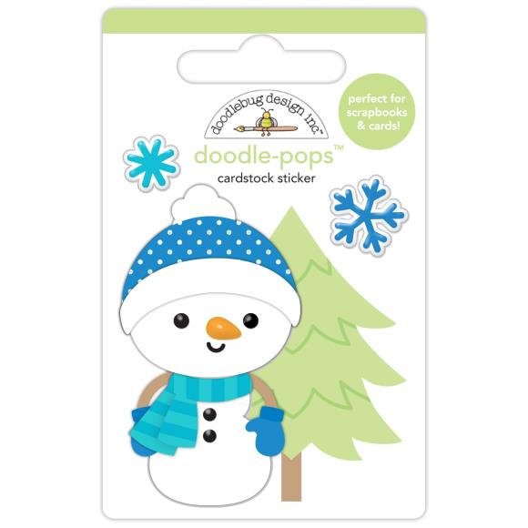 Doodlebug Doodle-Pops - 3D Stickers - Snow Cute