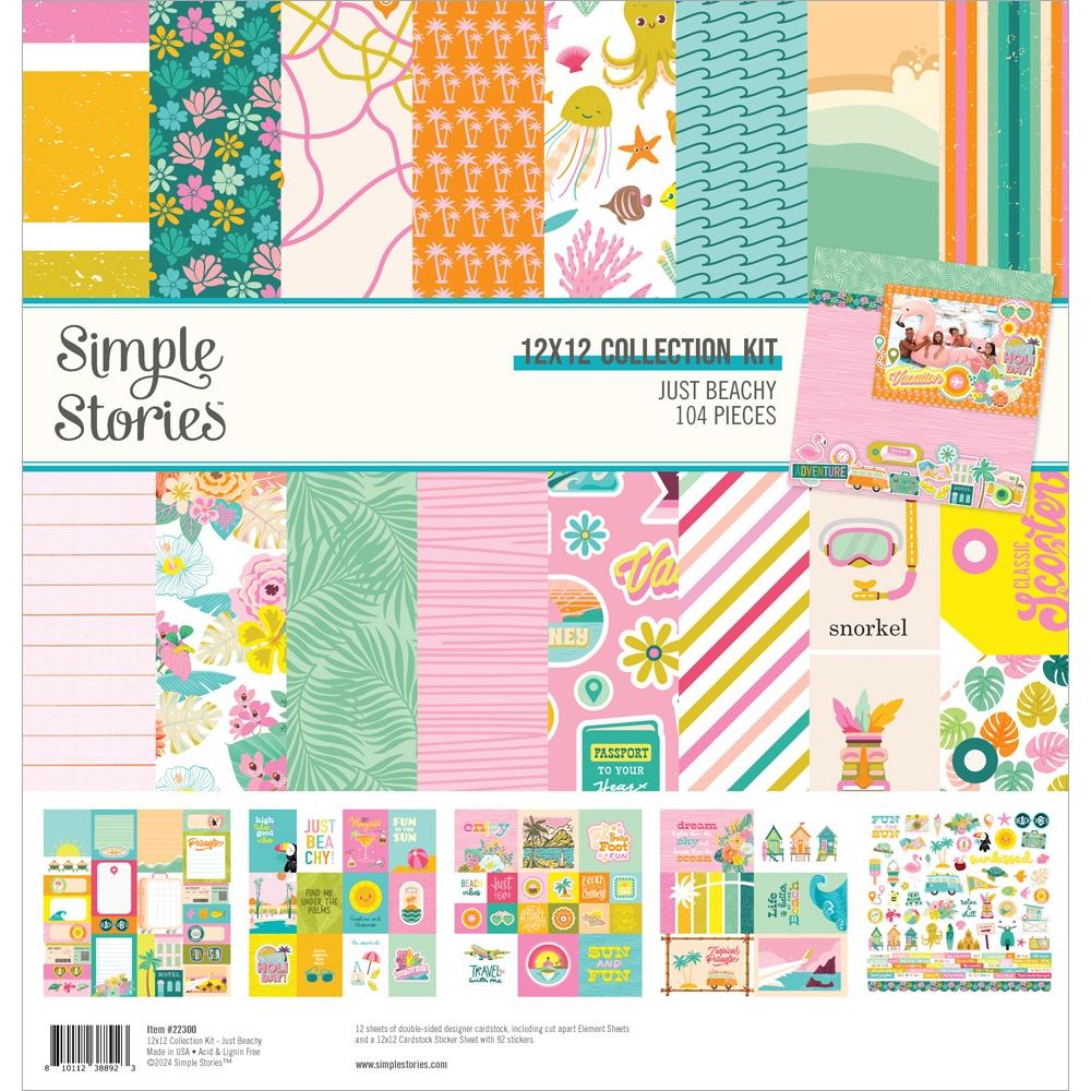 Simple Stories - Just Beachy Collection Kit - 12"X12"