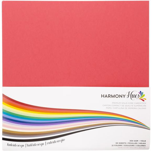 Harmony Hues - 12 x 12 - Premium Solid Core - 110# Smooth - 100 Pack - Primary