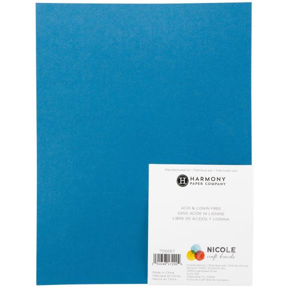 Harmony Precious Metals Cardstock 8.5"X11" -Teal