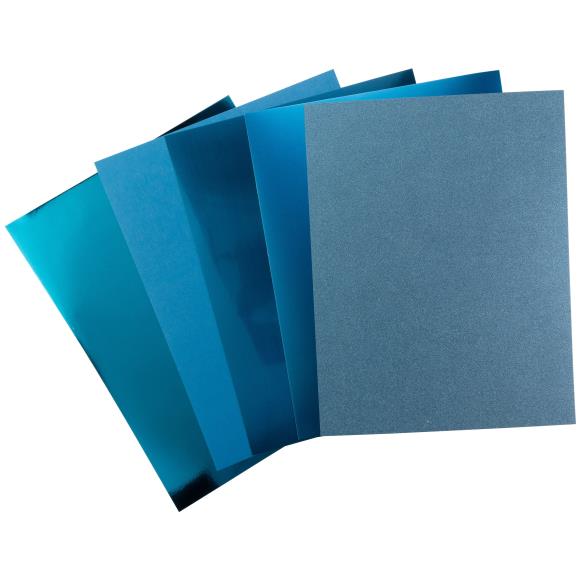Harmony Precious Metals Cardstock 8.5"X11" -Teal