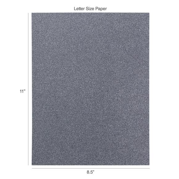 Harmony Precious Metals Cardstock 8.5"X11" -Charcoal