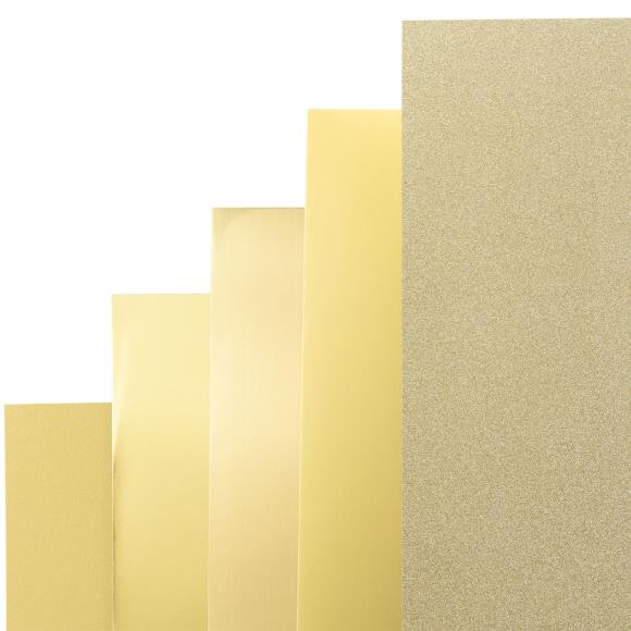 Harmony Precious Metals Cardstock 8.5"X11" 20/Pkg - Gold