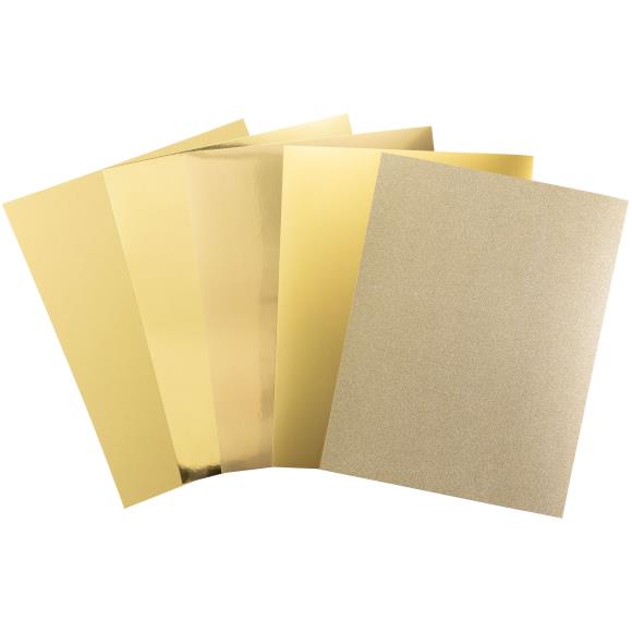 Harmony Precious Metals Cardstock 8.5"X11" 20/Pkg - Gold