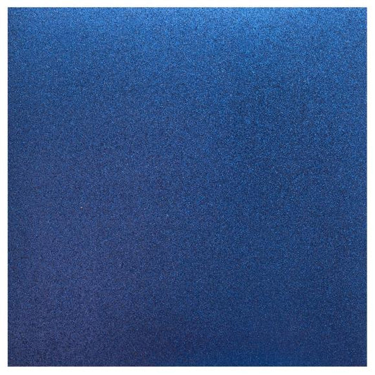 American Crafts Cardstock 12"X12" - Glitter Denim