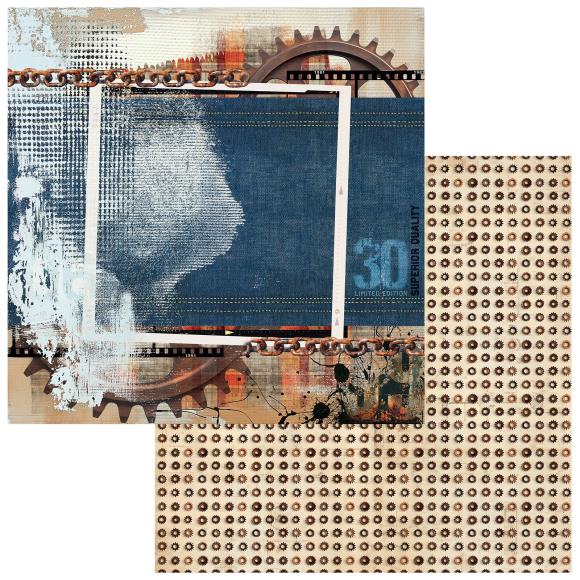 Rusty Pape 49 and Market - Rust and Revs 2.0 Collection - 12x12 Double-Sided Pape ...