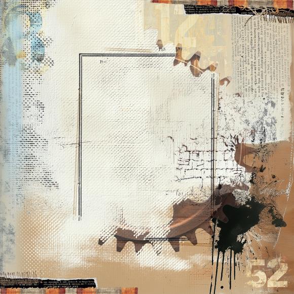 Rusty Pape 49 and Market - Rust and Revs 2.0 Collection - 12x12 Double-Sided Pape ...
