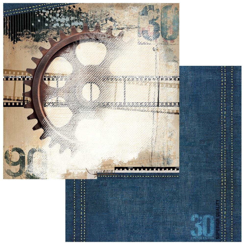 Rusty Pape 49 and Market - Rust and Revs 2.0 Collection - 12x12 Double-Sided Pape ...