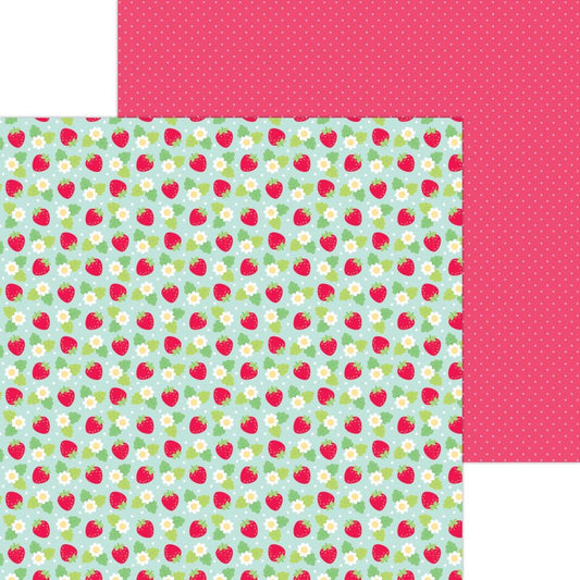 Doodle Bug Design - Berry Sweet Collection - 12 x 12 Double-Sided Paper - Berry Sweet