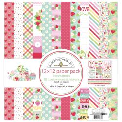 Doodle Bug Design - Berry Sweet Collection - 12 x 12 Paper Pack