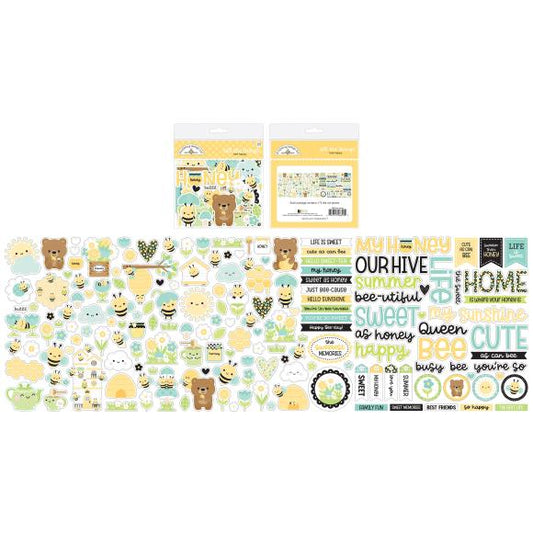 Doodlebug Design - Bee Happy Collection - Ephemera - All The Things