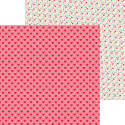 Doodle Bug Design - Berry Sweet Collection - 12 x 12 Double-Sided Paper - Very Berry