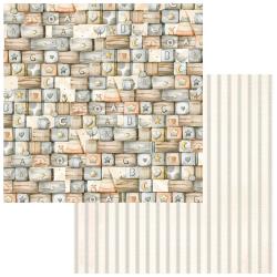 49 and Market - Little Dreamer Collection - 12 x 12 Double Sided Paper - Building Blocks