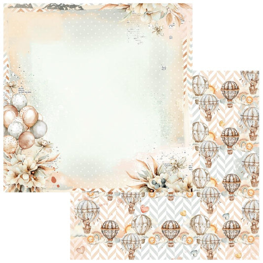 49 and Market - Little Dreamer Collection - 12 x 12 Double Sided Paper - Cloud Nine