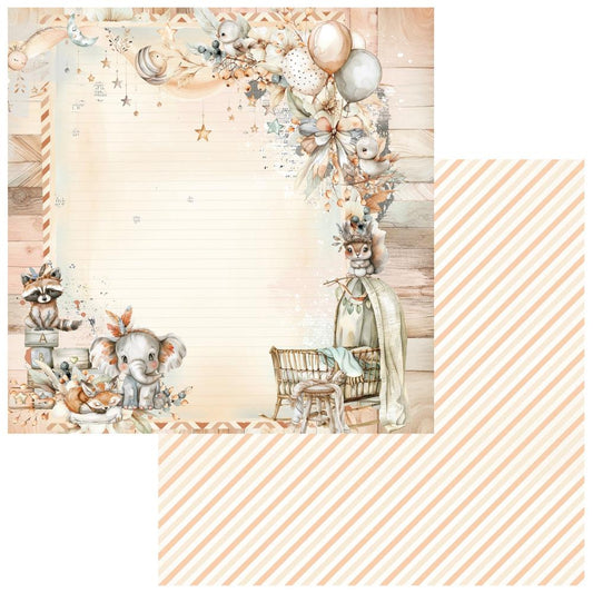 49 and Market - Little Dreamer Collection - 12 x 12 Double Sided Paper - Hello World
