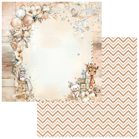 49 and Market - Little Dreamer Collection - 12 x 12 Double Sided Paper - Tiny Treasures