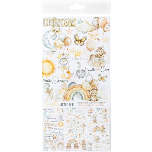 49 and Market - Little Dreamer Collection - 6 x 12 Rub-on Transfer Set