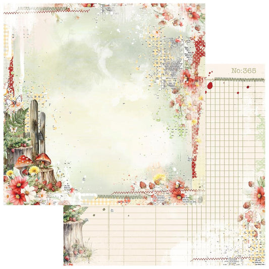 49 and Market - Nature's Haven Collection - 12 x 12 Double Sided Paper - Quiet Place