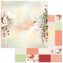 49 and Market - Nature's Haven Collection - 12 x 12 Double Sided Paper - Busy Bee