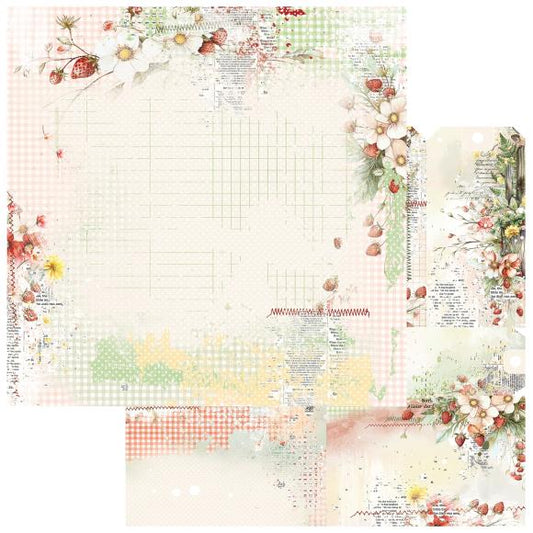 49 and Market - Nature's Haven Collection - 12 x 12 Double Sided Paper - Simply Sweet