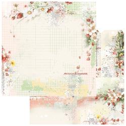 49 and Market - Nature's Haven Collection - 12 x 12 Double Sided Paper - Berry Delight