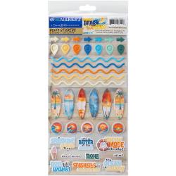 49 and Market - Beach Vibes Collection - Puffy Stickers