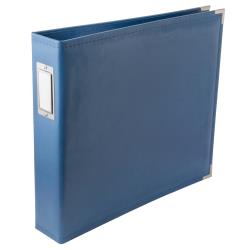 We R Memory Keepers -  12"X12" Classic Leather D-Ring Album - Country Blue