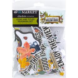 49 and Market - Curiosities in Willow Grove - Icons and Titles Ephemera Set