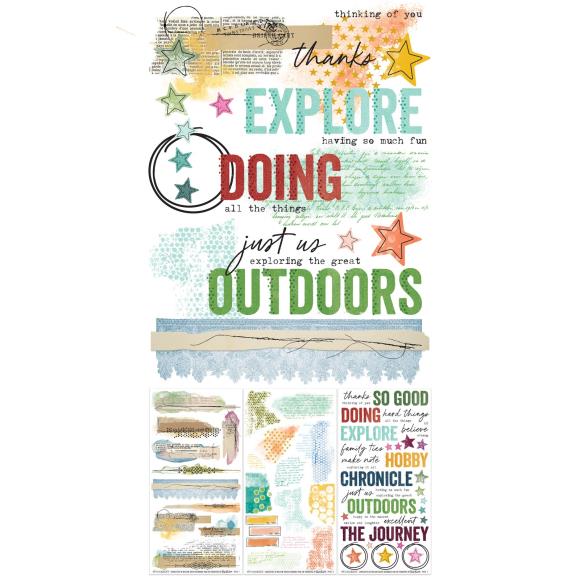 49 and Market - Curiosities in Willow Grove - Blendable Rub-On Transfer Set