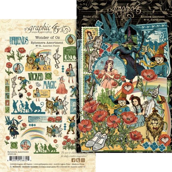 Graphic 45 - Wonder of Oz Collection - Ephemera Set