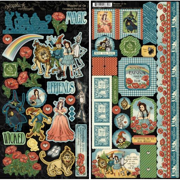 Graphic 45 - Wonder of Oz Collection - Sticker Set