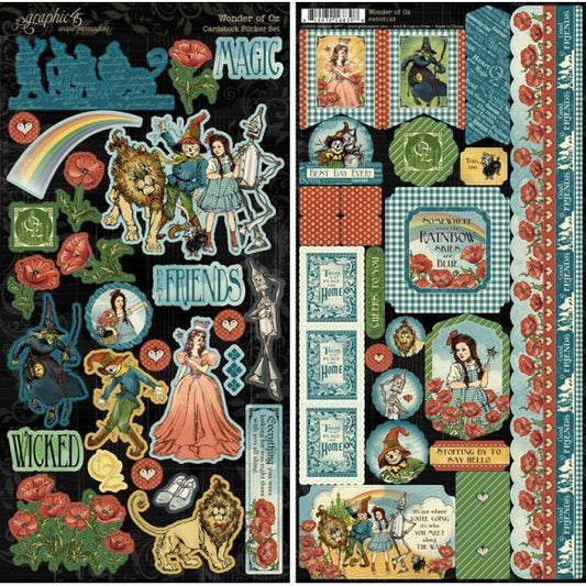 Graphic 45 - Wonder of Oz Collection - Sticker Set