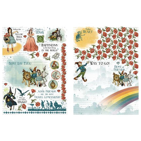 Graphic 45 - Wonder of Oz Collection - Rub-On Transfers