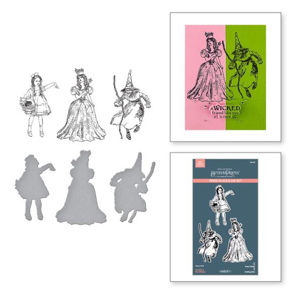 Spellbinders BetterPress Press Plate & Die Set - Dorothy & The Witches, Wonder Of Oz