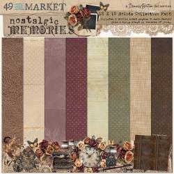 49 and Market - Nostalgic Memories -12 x 12 Solid Collection Pack