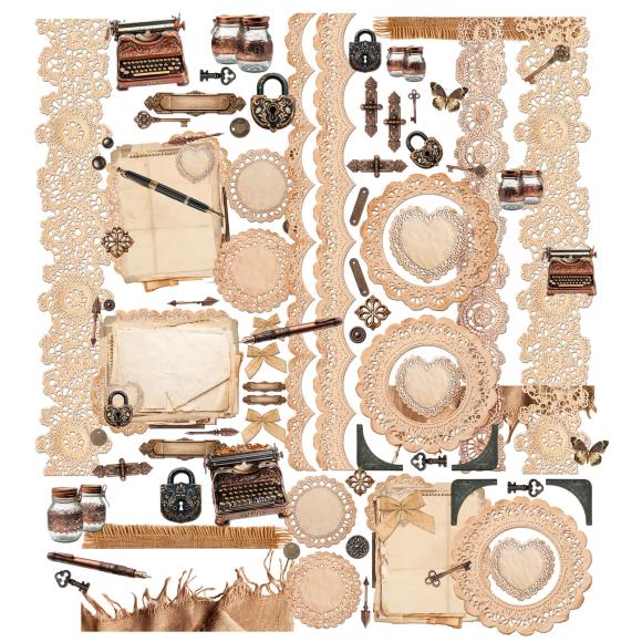 49 and Market - Nostalgic Memories Collection - Laser Cuts - Ephemera