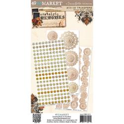 49 and Market - Nostalgic Memories - 6 x 12 Essentials Rub-On Transfer Set