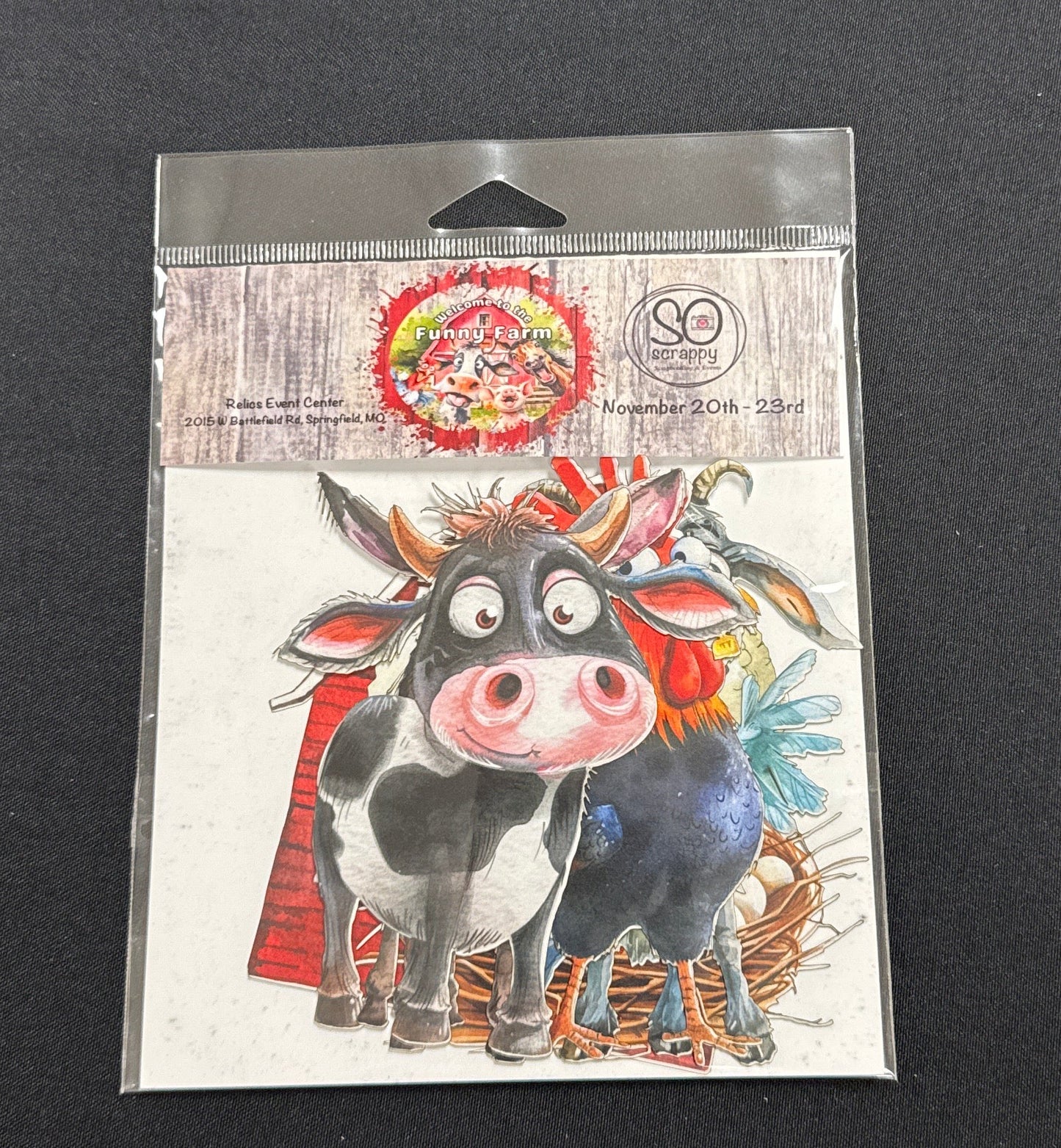 Scrapbook Supply Company Designs - November SO scrappy Retreat Ephemera - Welcome To The Funny Farm