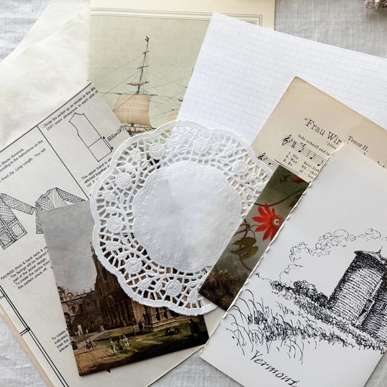 A House Of Books - Junk Journal Page Pack- Signature Pages (Vintage Mood)
