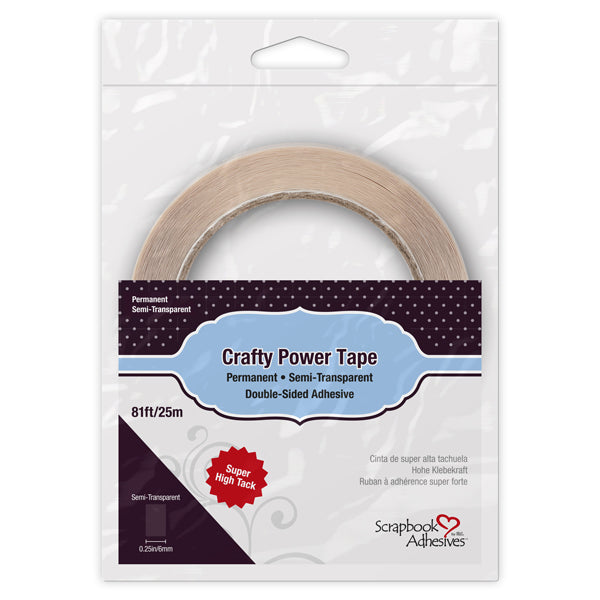 Scrapbook Adhesives by 3L - Crafty Power Tape -  1/4" Double-Sided Adhesive