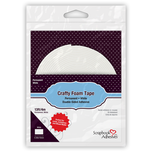 Scrapbook Adhesives Crafty Foam Tape Roll - White