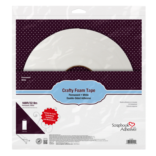 Scrapbook Adhesives Crafty Foam Tape Roll 108' - White
