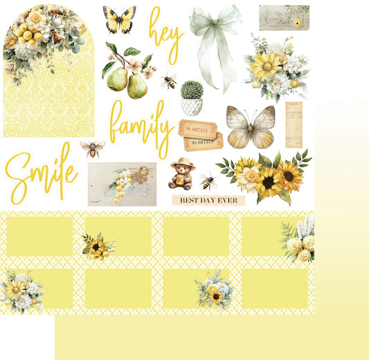 Uniquely Creative - Sweet As Honey Collection - 12 x 12 Double Sided Paper - The Sweet Life