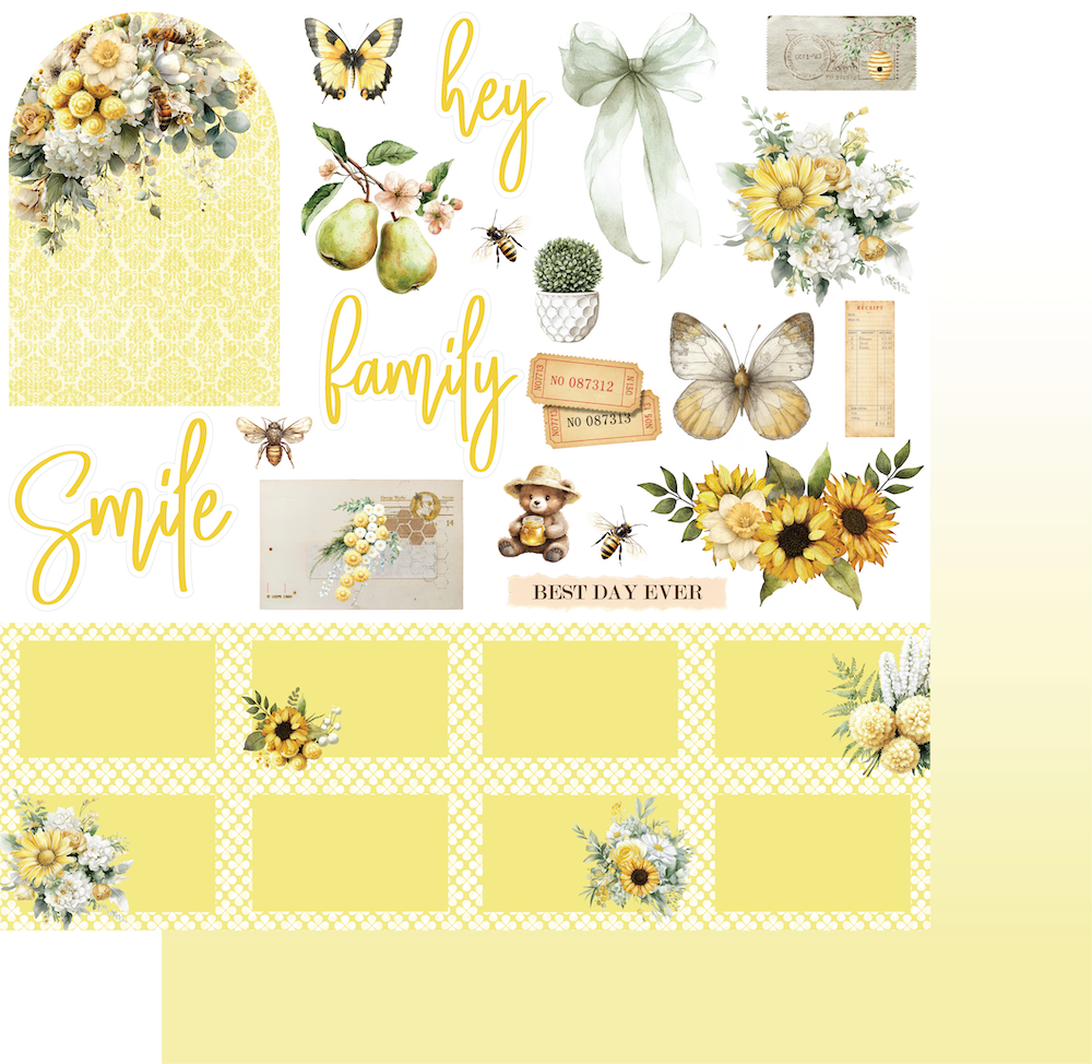 Uniquely Creative - Sweet As Honey Collection - 12 x 12 Collection Pack