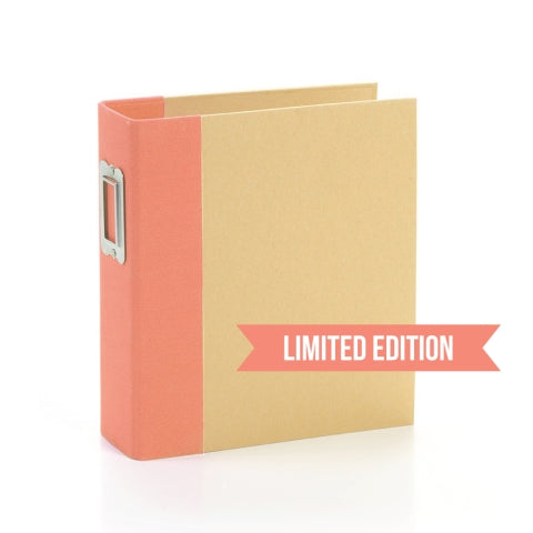 SIMPLE STORIES - SN@P! LIMITED EDITION CORAL 6 X 8 BINDER - LIMITED EDITION