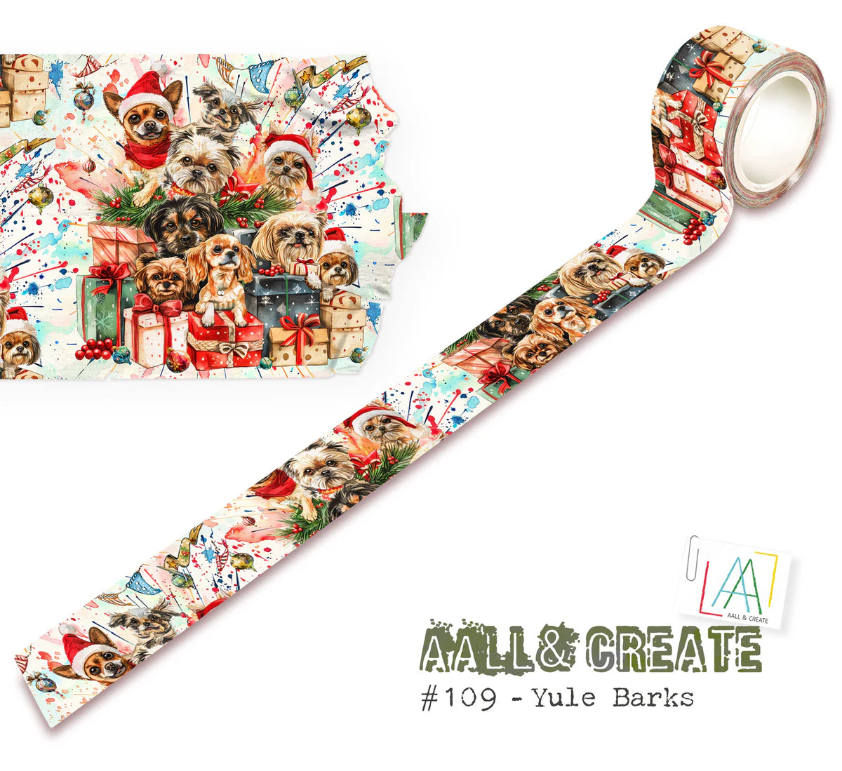 AALL and Create Layer It Up Washi Tape - Yule Barks