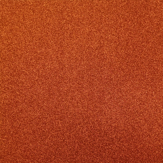 Encore Paper - 12 x 12 Glitter Luxe Cardstock - Autumn Orange