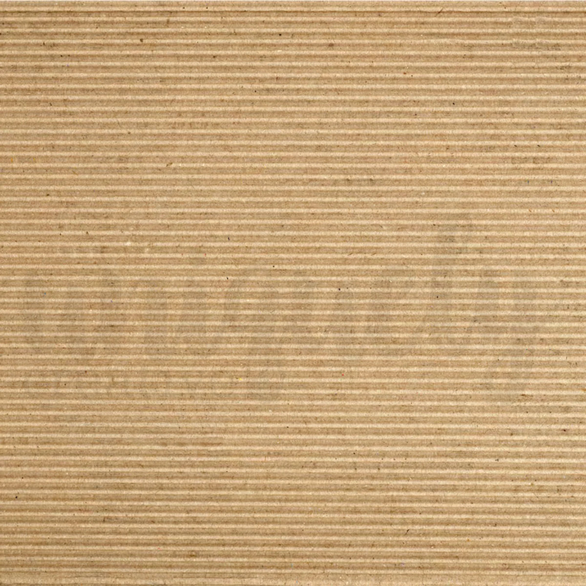 A close-up of a brown corrugated cardboard texture with horizontal ridges and a subtle watermark across the center. 12x12 Cardstock