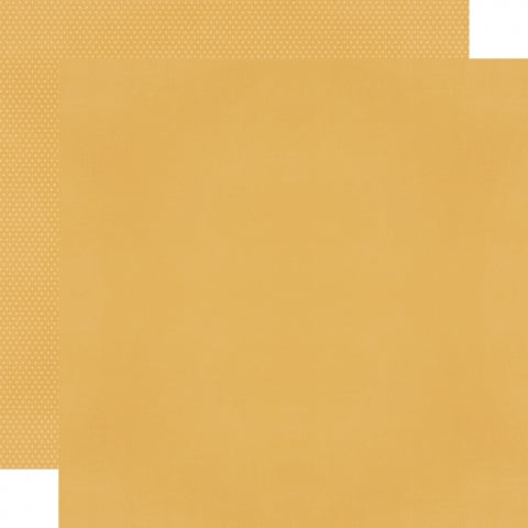 Simple Stories - Color Vibe Collection - 12 x 12 Double Sided Paper - Mustard